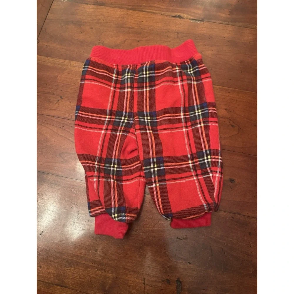 Ralph Lauren 6M Red Plaid Holiday‎ Christmas Sweat Pants